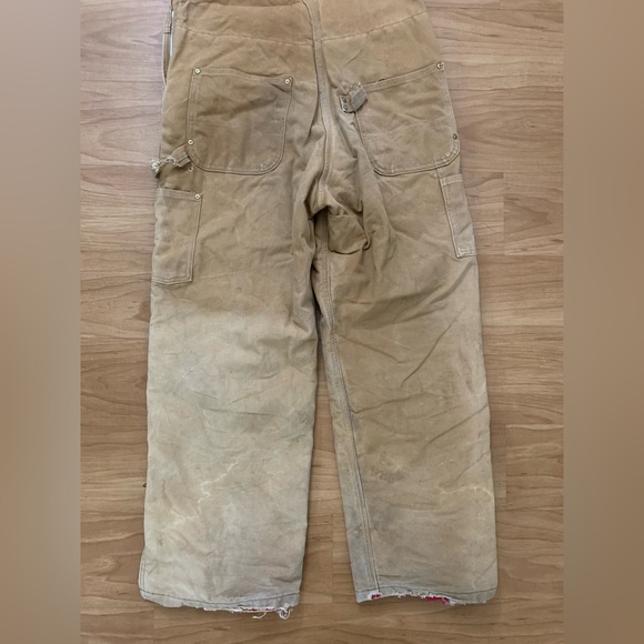 🏷️Vintage Carhartt Double-Knee Insulated Workwear Overalls (36x30) - Picture 10 of 11